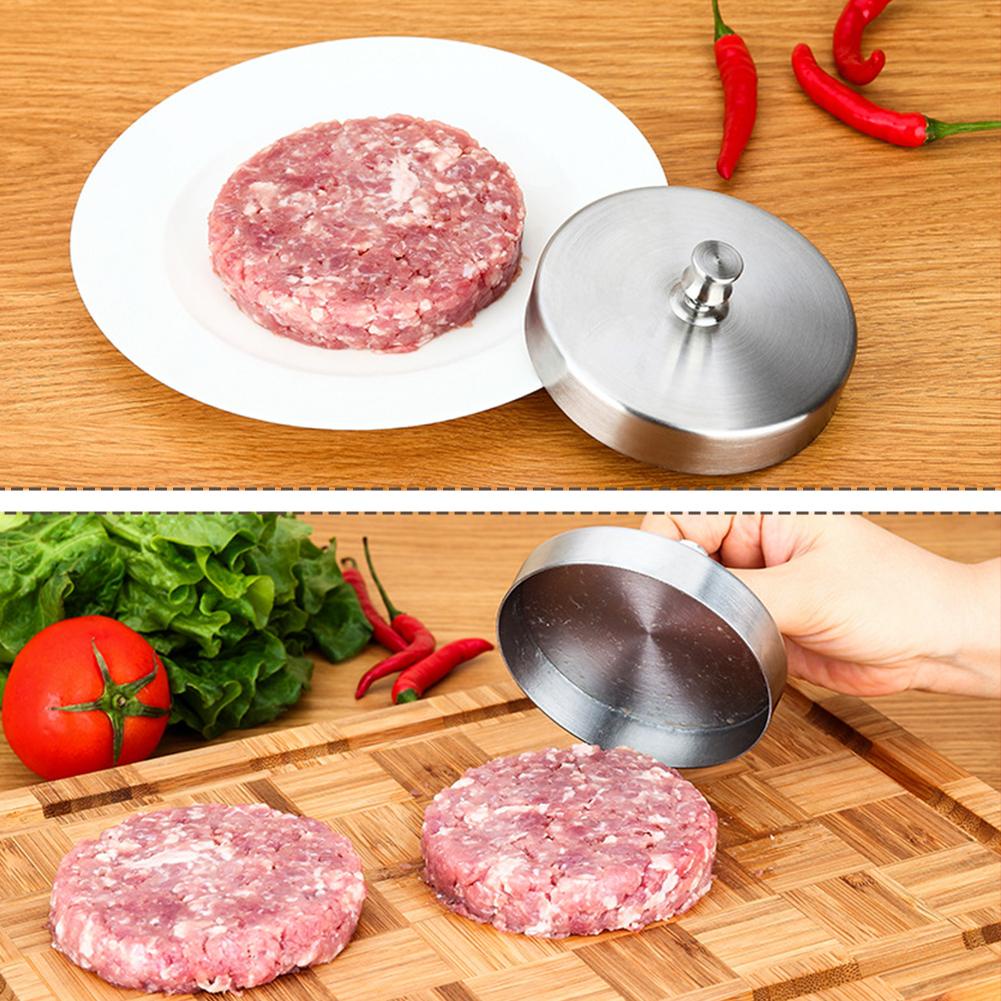 Khuôn Ép Nhân Bánh Hamburger Bằng Thép Không Gỉ Chống Dính