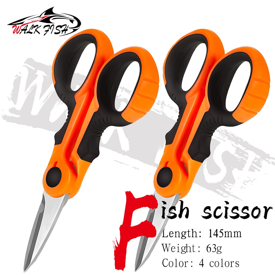 Kéo cắt dây câu cá WALK FISH đa năng bằng thép không gỉ 420 cao cấp