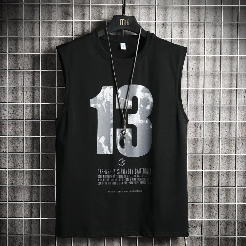 Áo Thun Thể Thao Sát Nách Dáng Rộng Plus Size Phong Cách Hip Hop Thời Trang Mùa Hè Cho Nam