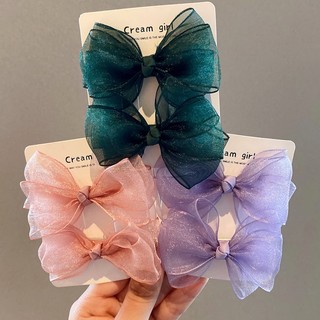 1 Cặp Kẹp Tóc Nơ Xinh Xắn Dành Cho Nữ dreamdiary