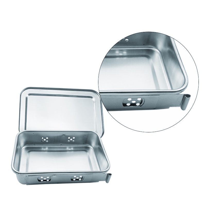 Khay Inox Đựng Dụng Cụ Nha Khoa Có Nắp Đậy Tiện Lợi