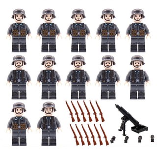 Bộ 12 mô hình lính đức mini bằng nhựa ww2 soviet league battles