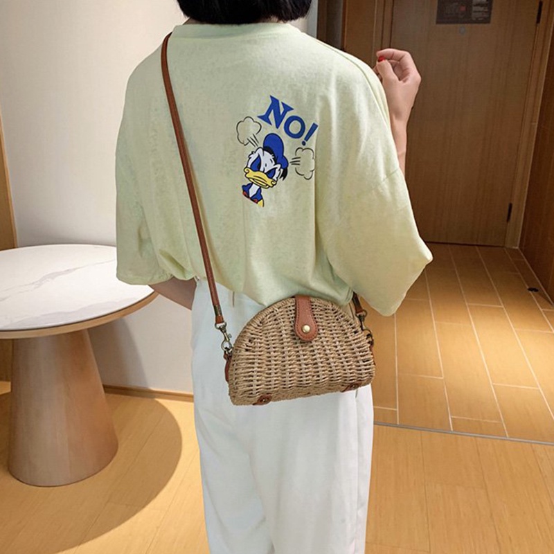 Túi cói Bằng Rơm Phong Cách retro Thời Trang Dành Cho Nữ