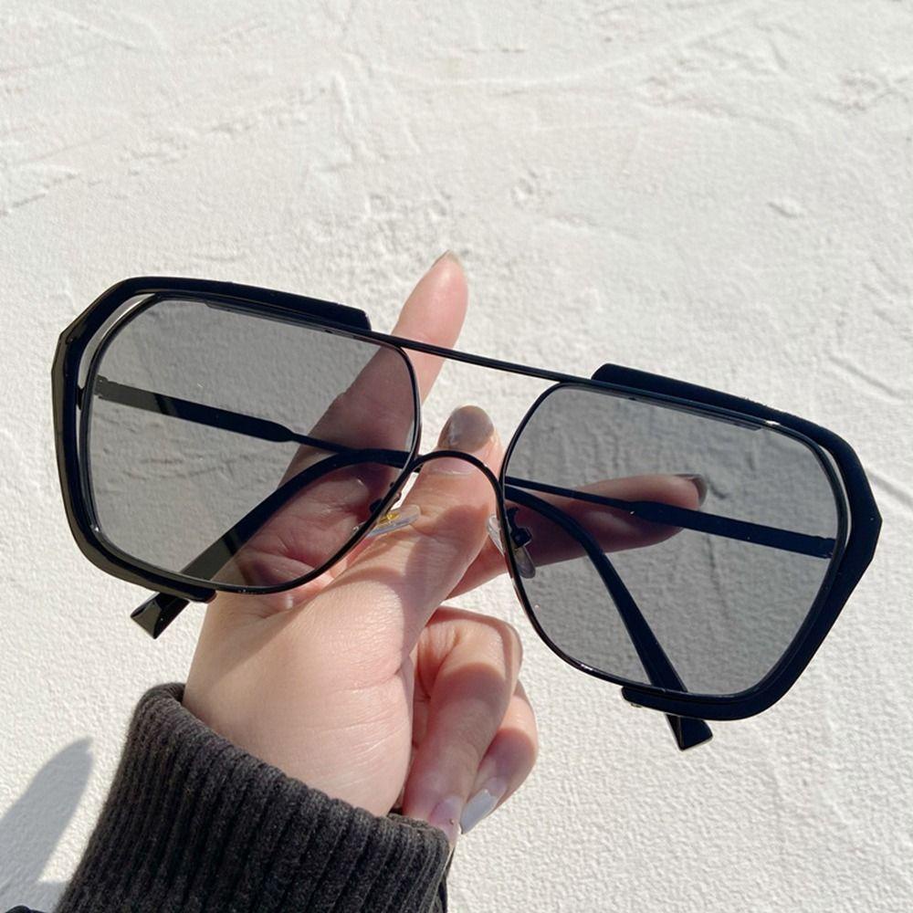 Kính Mát Chống Tia UV Thiết Kế Đơn Giản Thời Trang Hàn Quốc Cho Nam Và Nữ