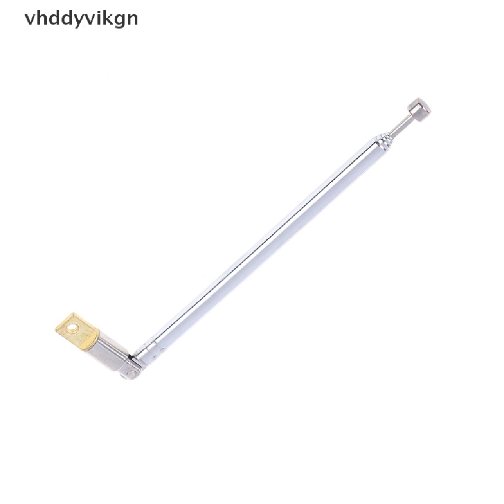 1 Ăng Ten Radio AM FM Thu Gọn 5 Khúc Bằng Thép Không Gỉ 37cm