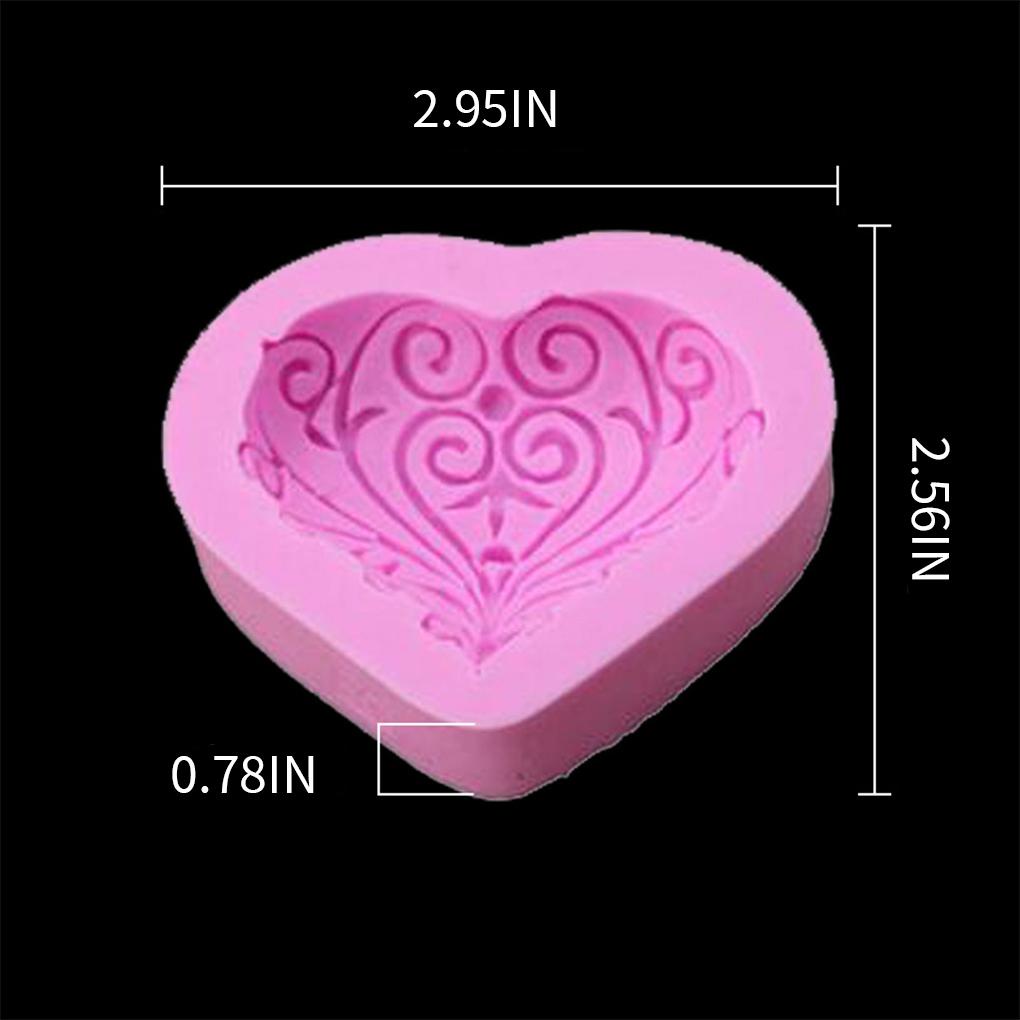 Khuôn Silicone Làm Bánh Hình Trái Tim Lãng Mạn