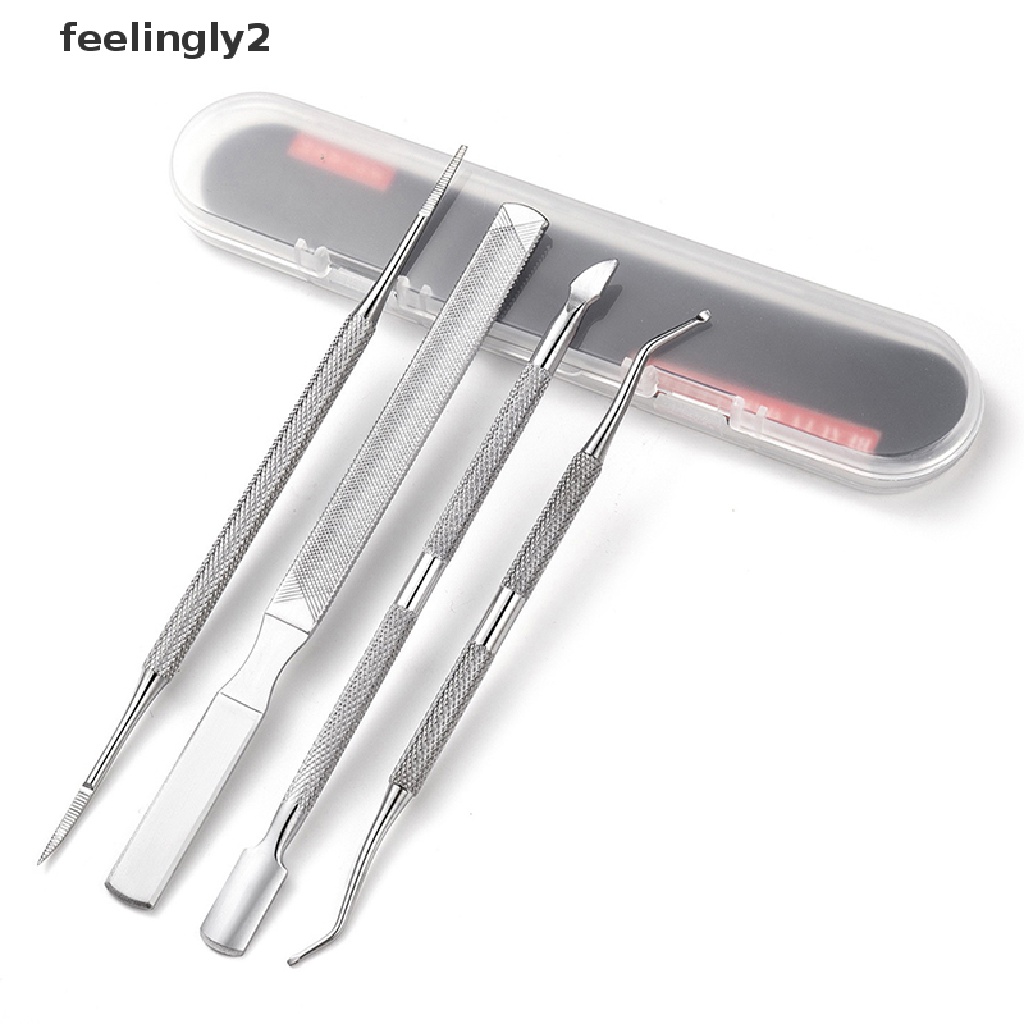 Set 4 Dụng Cụ Làm Móng Loại Bỏ Da Chết Tiện Dụng
