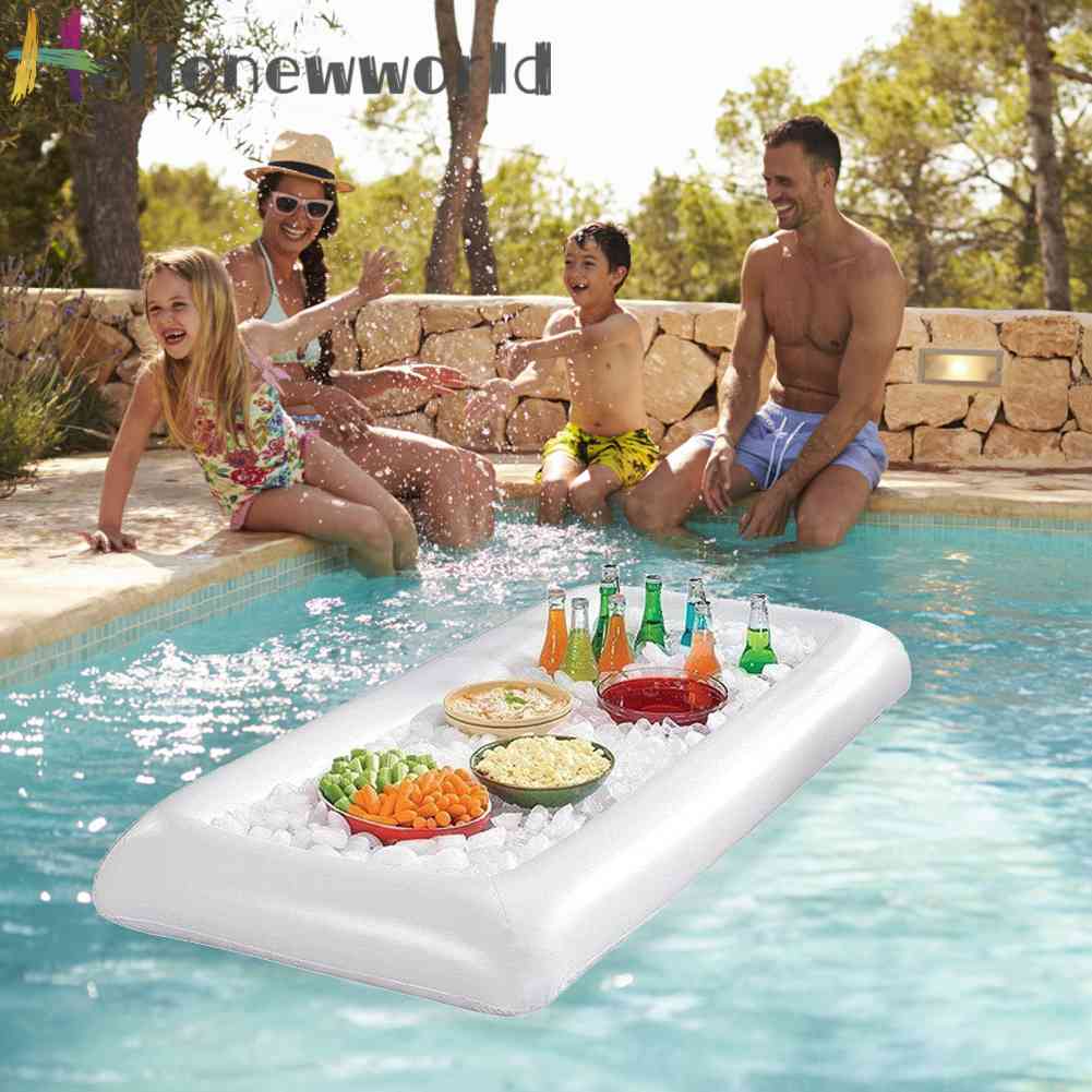 Khay Bơm Hơi Đựng Đá / Salad / Thức Uống Đa Ứng Dụng Cho Hoạ