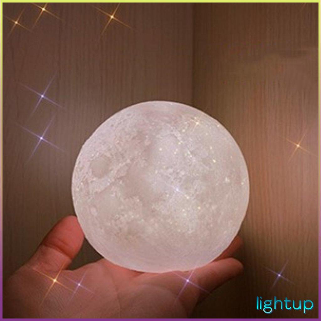 Đồ đạc trong nhà Đèn ngủ mặt trăng 8Cm Có chân đế Trang trí mô hình điện tử