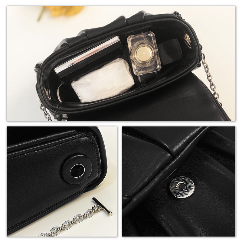 Túi đeo chéo mini CHERLKOLRS xếp nếp thời trang xu hướng mới