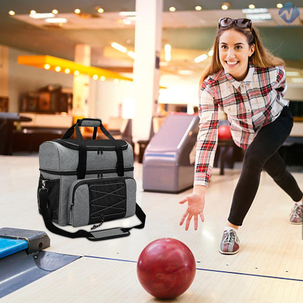Túi Đựng Bowling 2 Quả Bóng Kèm Giá Đỡ Bóng Đôi Tiện Dụng Cho Nam # 16
