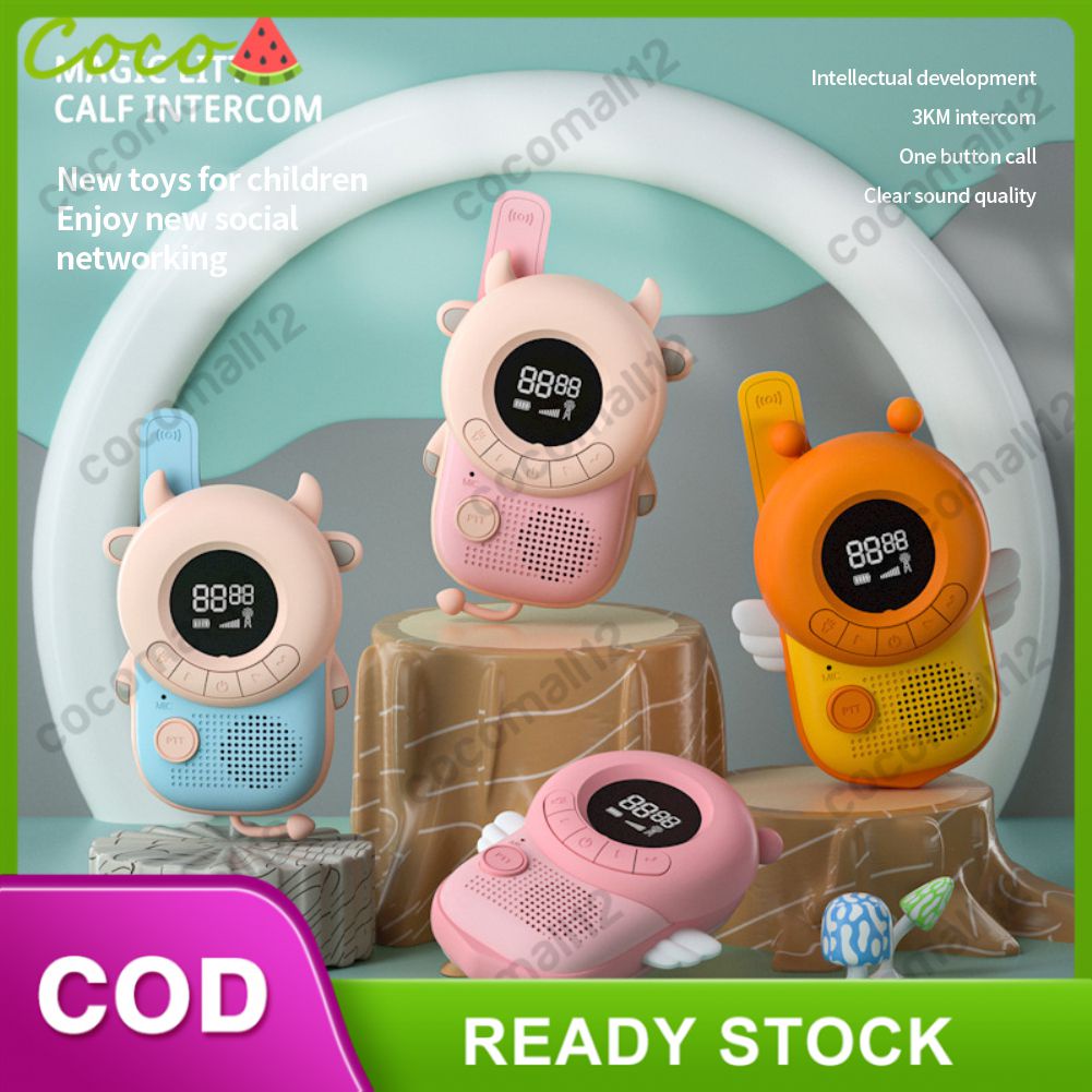 ⭐Còn Hàng 2 Bộ Đàm Mini Bộ Đàm Đồ Chơi Radio Cho Trẻ Em Điện Thoại Di Động Đồ Chơi Tương Tác Thu Phát Truyền 3Km Quà Tặng Cho Trẻ Em Bé Gái⭐Cocomall12