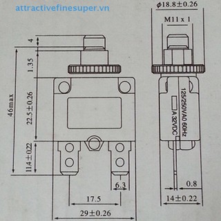 Cầu chì bảo vệ quá tải AFS 3A 4A 5A 6A 8A 10A 15A 20A 30A HOT