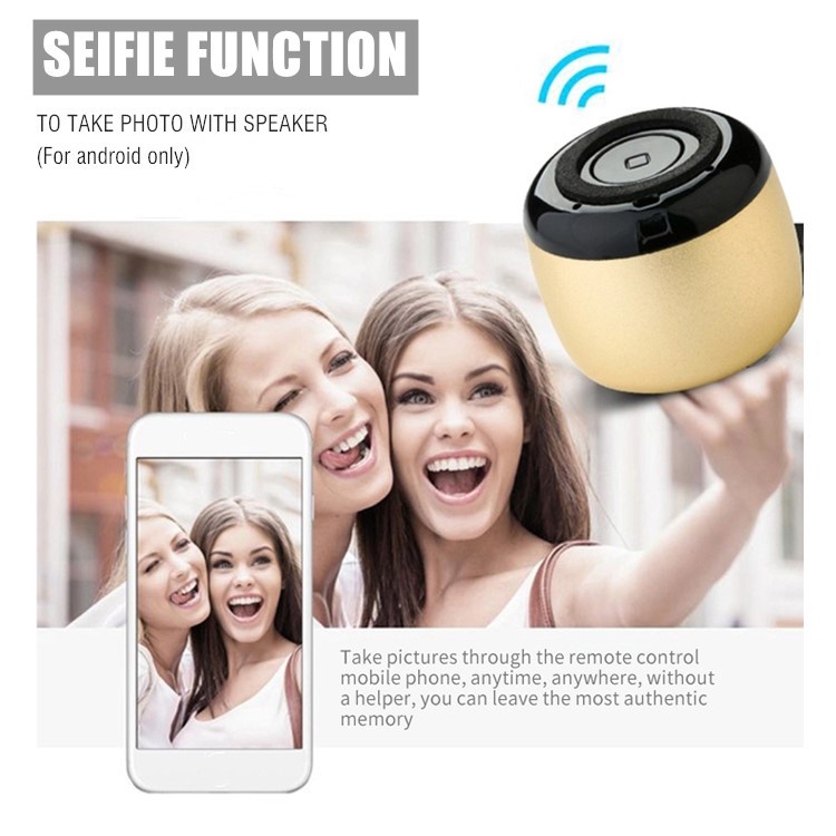 Loa Bluetooth Âm Thanh Siêu Trầm Có mic Cỡ Nhỏ Và Kích Thước Nhỏ Bằng Kim Loại Myanko WKUJ DPX3