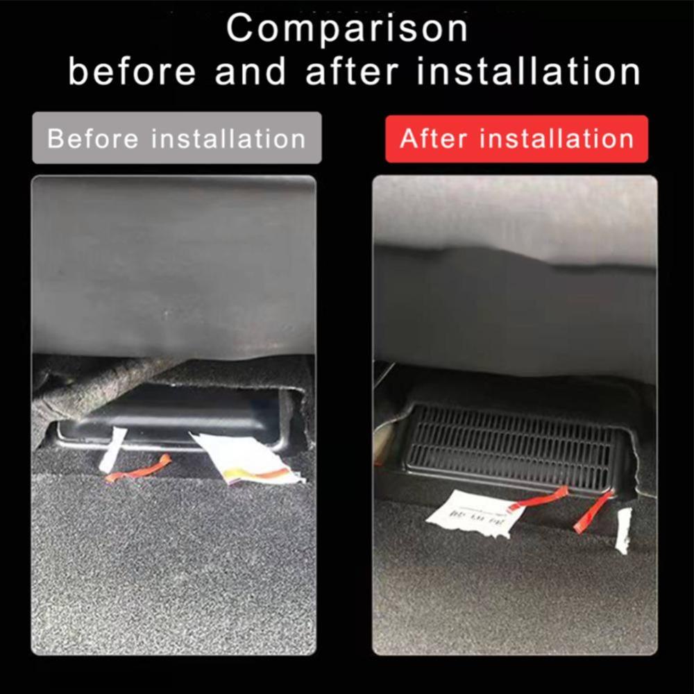 Bộ 2 Ốp Bảo Vệ Máy Điều Hòa Xe Hơi Chống Bụi Bẩn Tiện Dụng Cho Tesla Model 3 / Y