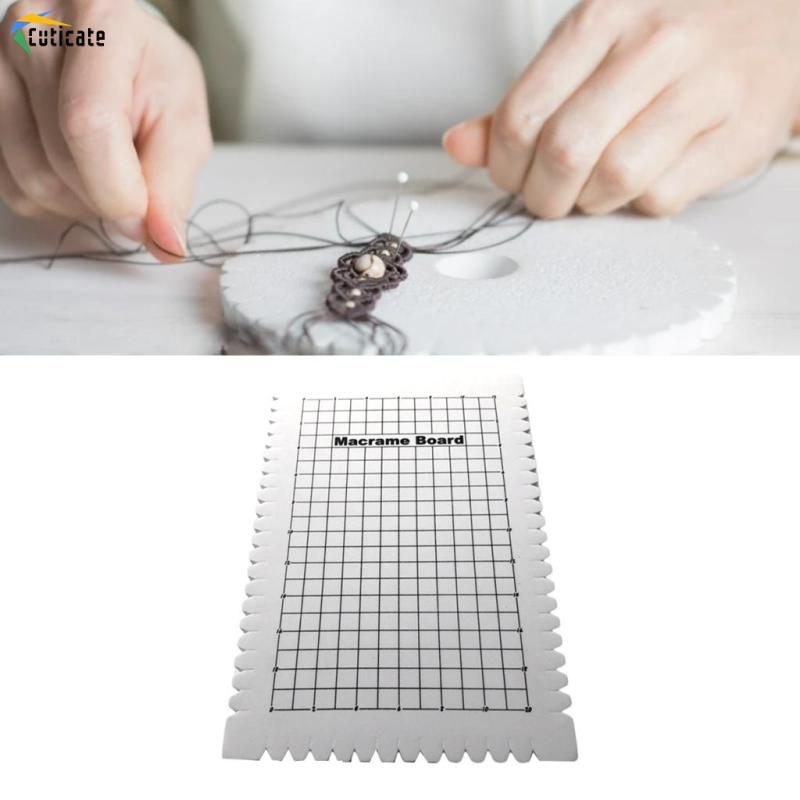 Bảng macrame gỗ Cuticate 6.29x9.64x0.78in thắt dây trang trí thủ công DIY