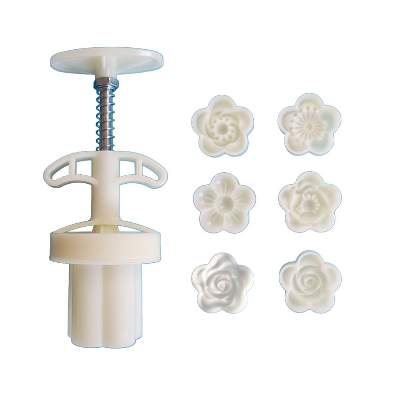 Khuôn Làm Bánh Trung Thu Bằng Nhựa Hình Hoa Mận DIY