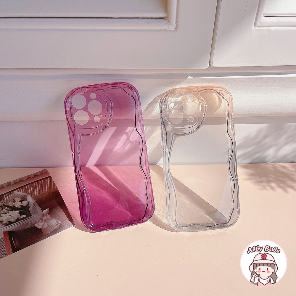 Ốp Điện Thoại TPU Mềm Bo Viền Chống Sốc Màu Gradient Sang Trọng Cho IPhone 14 Pro Max 13 12 11 Pro Max