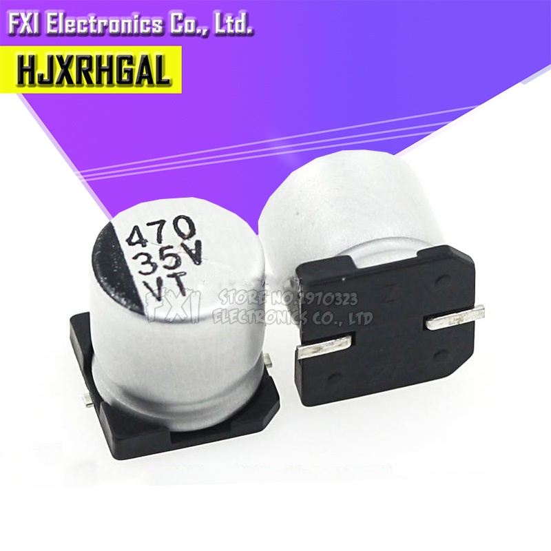 Set 10 Tụ Điện Nhôm 35V470UF 10 * 10.5mm SMD 470uf 35v Chuyên Dụng