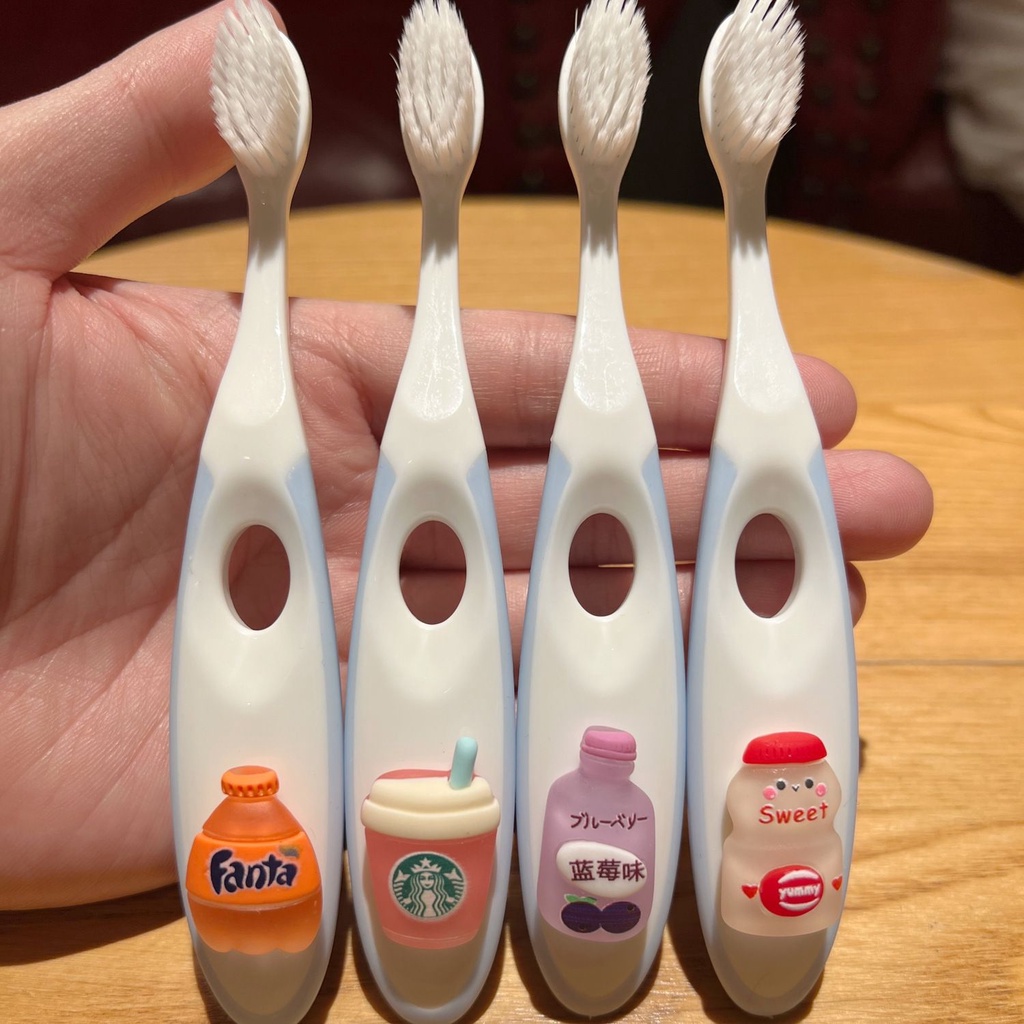 Bàn Chải Đánh Răng Đầu Lông Siêu Mềm Hình Doraemon Cho Bé 2-3 - 4-5 - 6-12 Tuổi