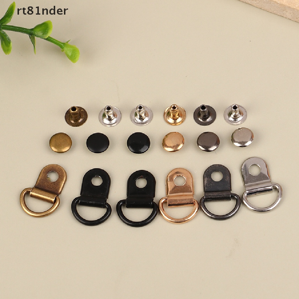 Rt Bộ 10 Vòng Khóa Chữ D Bằng Kim Loại Dùng Để Sửa Chữa Túi Xách / Giày Bốt Leo Núi DIY