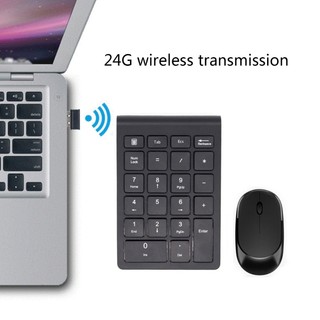 Bàn phím số không dây 2.4g 22 phím dành cho laptop note