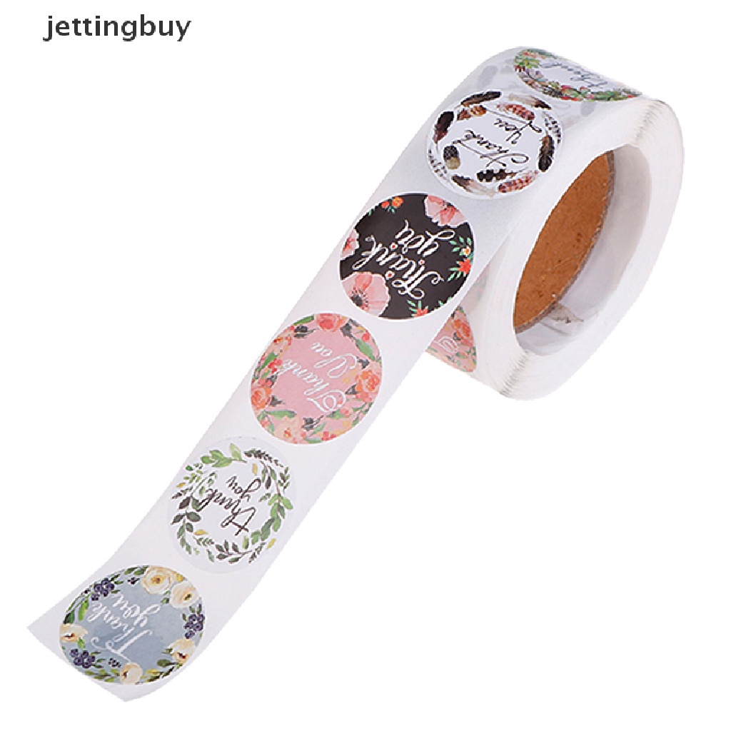 Bộ 500 Miếng Dán In Chữ Thank You Dùng Trang Trí Sổ Tay Tiệc Cưới