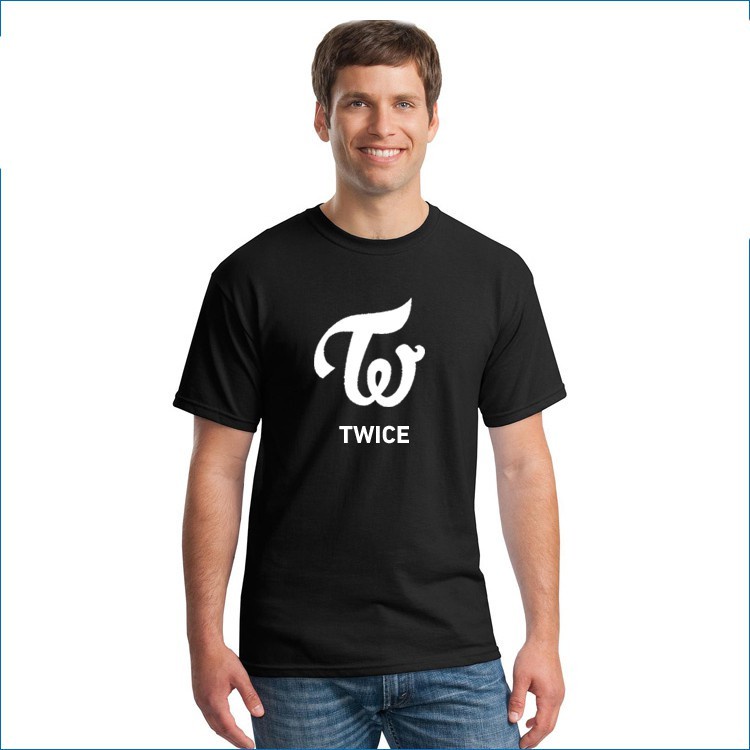 Áo thun kpop TWICE logo áo phông dáng rộng áo đôi