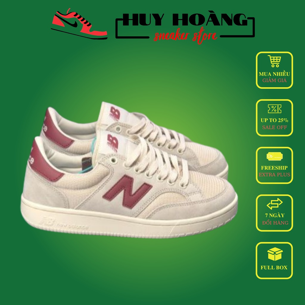 Giày NB CRT 300 2.0 Nam Nữ Mẫu Mới Màu Đỏ Mận Full Box - Giày Thể Thao Nam Nữ NB CRT 300 Cao Cấp Cực