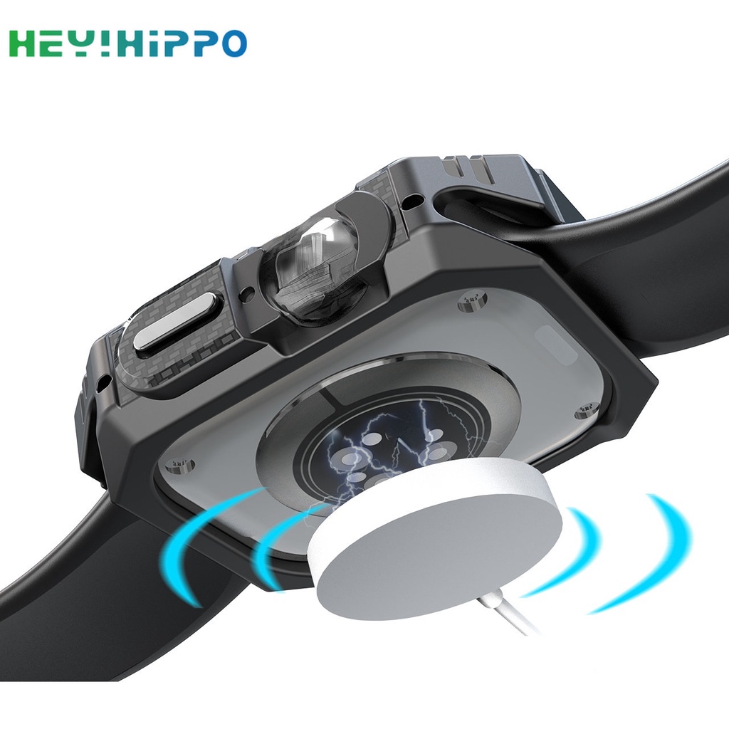 Ốp Bảo Vệ Bằng Tpu Sợi Carbon 49mm Cho iwatch ultra 8 se 7 6 5 4 45mm 41mm 44mm 40mm