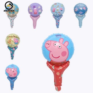 Bong bóng lá nhôm 16 inch hình heo hoạt hình trang trí tiệc