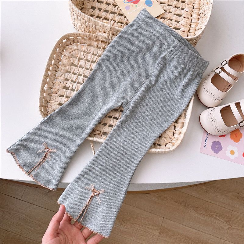 ~ 2023 Quần Dài Mỏng Phong Cách Thời Trang Mới Hợp Xu Hướng Cho Bé Gái