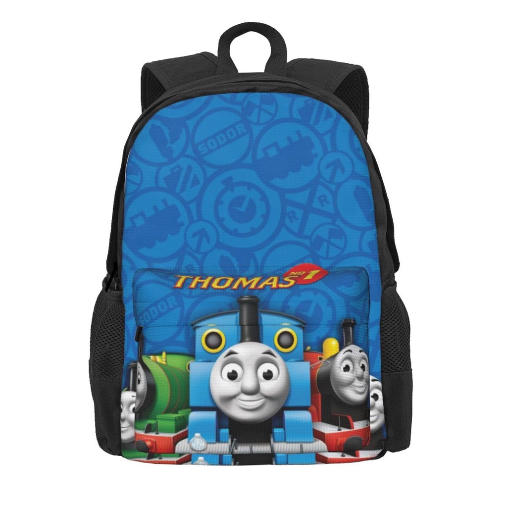 Balo Đi Học Vải Canvas Cỡ Lớn In Hình Thomas & Friends Thời Trang