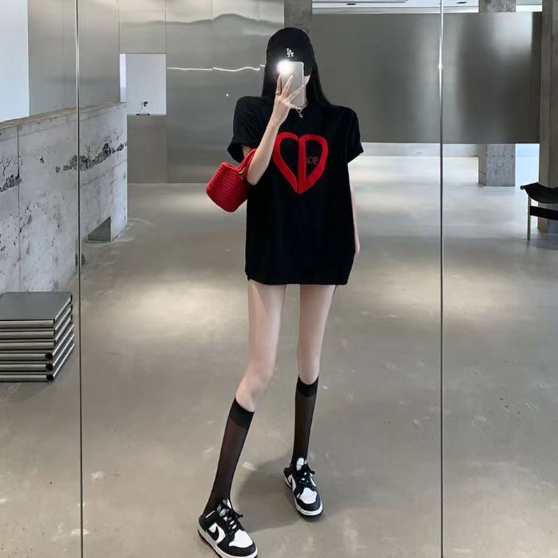 Áo Thun Tay Ngắn Dáng Rộng Plus Size