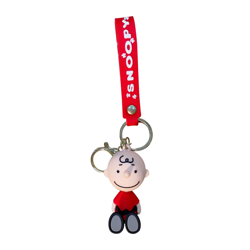 Móc Khóa Hình Búp Bê Hoạt Hình Charlie Brown Bằng PVC Dễ Thương