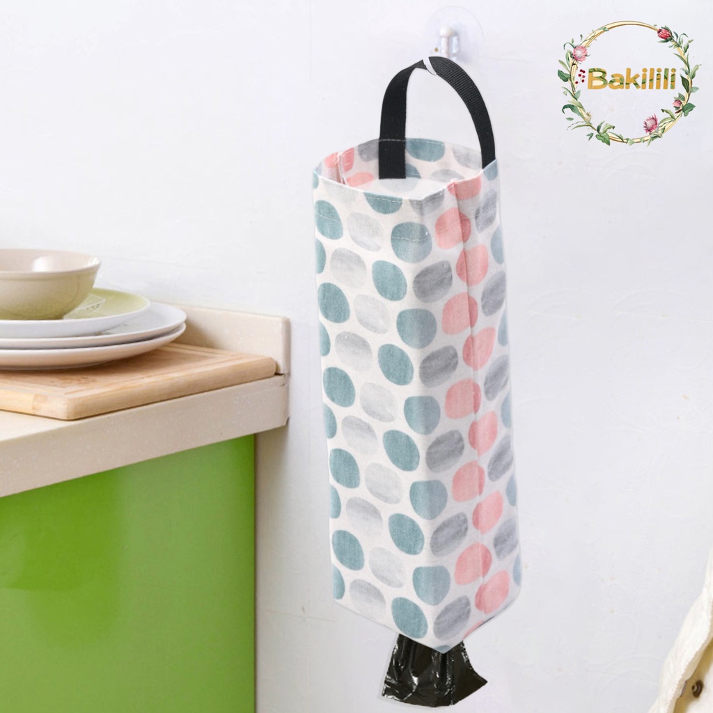 Giá Đỡ Túi Rác Treo Tường Bằng Vải Bạt Đa Năng Sức Chứa Lớn