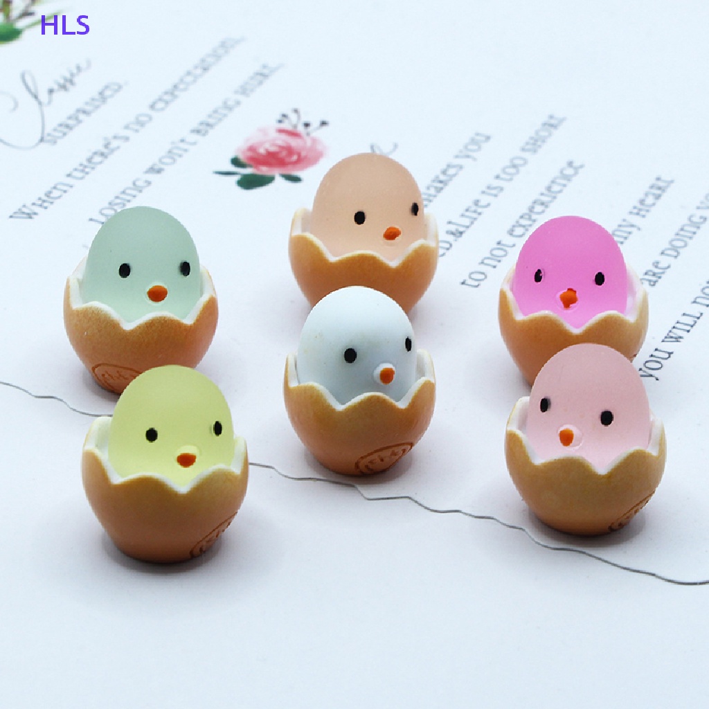 Bộ 2 Đồ Chơi Trang Trí Hình Gà Con Phát Sáng Trong Bóng Tối DIY