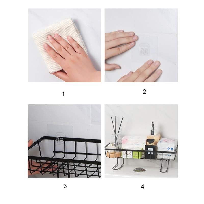 Giá Kim Loại Treo Tường Đựng Đồ Dùng Nhà Tắm Ráo Nước Đa Năng