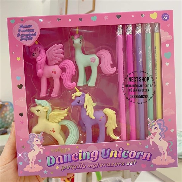 Bộ tẩy và bút chì unicorn smiggle uk sale