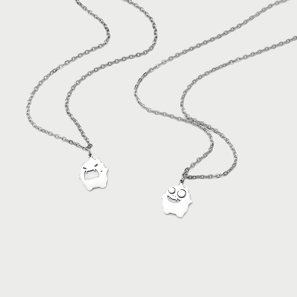 Dây Chuyền Mặt Hình Quái Vật Nhỏ Dễ Thương Thời Trang Mùa Hè Cho Cặp Đôi
