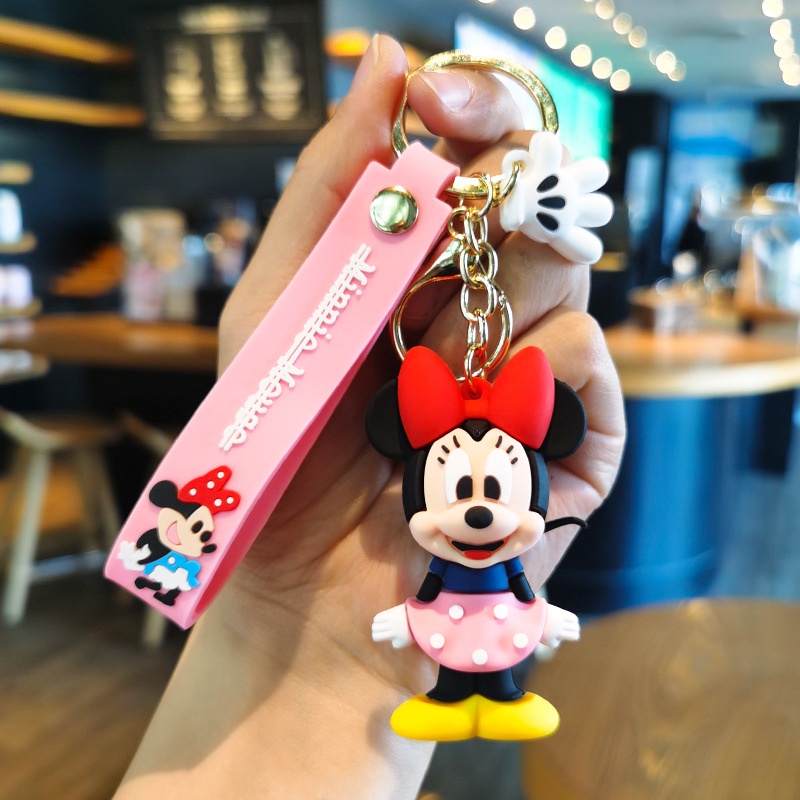 Móc Khóa Hình Chuột Mickey / Minnie Nhồi Bông Đáng Yêu