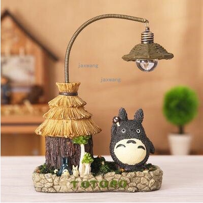 Mô Hình Tiểu Cảnh "Ngôi Nhà Mèo Totoro Mini" Đèn Ngủ Trang Trí Phòng Ngủ Nhựa Thủ Công Mỹ Nghệ, Quà Tặng Sinh Nhật