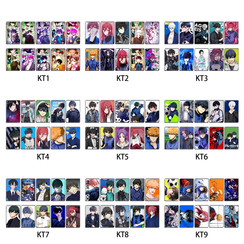 Bộ 10 Thẻ Dán Hình Hoạt Họa Anime Xinh Xắn