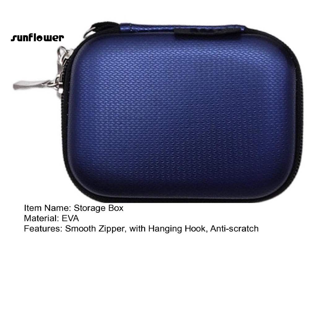 Hộp Đựng Cáp Dữ Liệu USB / Tai Nghe Chống Rơi Dễ Mang Theo