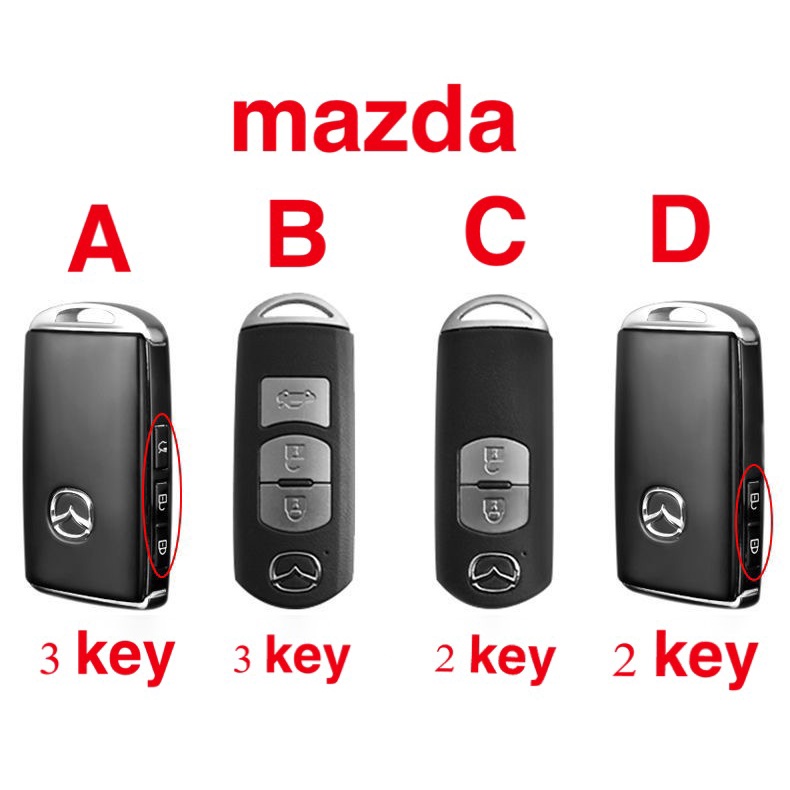 Bao Da Bảo Vệ ChìA KhóA Xe Mazda 2 3 6 CX5 cx8 2023