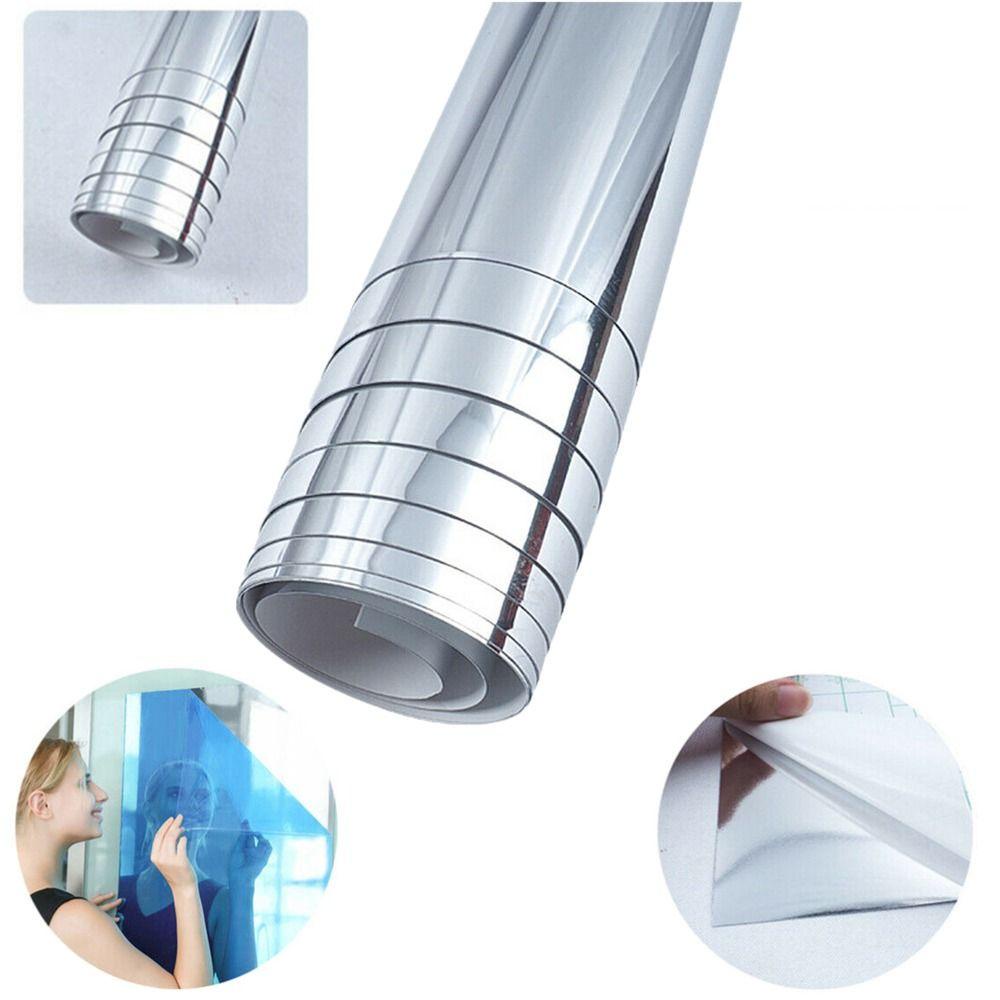 Miếng Dán Tường Tráng Gương Siêu Mỏng Trang Trí Nhà Tắm Mới