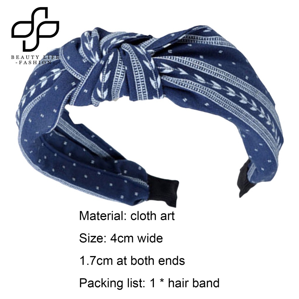 Băng Đô Thắt Nút Chéo Bằng Vải Thoải Mái Quyến Rũ Mặc Hàng Ngày