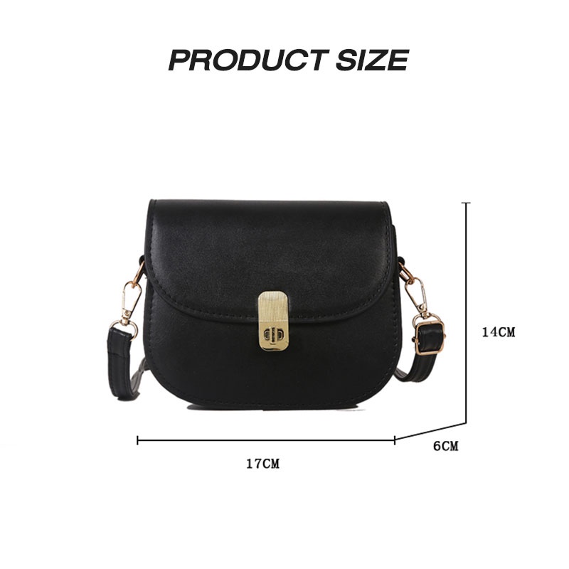 MISCHA Túi Xách Đeo Vai Màu Trơn Thời Trang Hàn Quốc Cao Cấp Cho Nữ