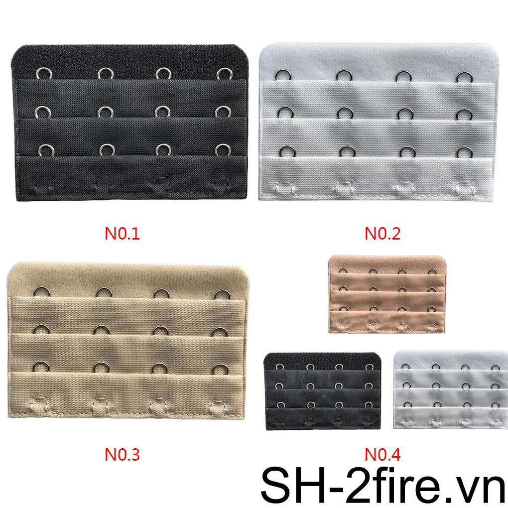 【2fire】 Useful Bra Extenders Strap Extension 3 Rows /4 Hooks Adjustable Belt Buckle