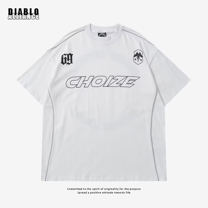 Áo Thun Tay Ngắn Cổ Tròn In Hình Phong Cách Hip Hop Thời Trang Mùa Hè Hàng Mới Dành Cho Nam Nữ